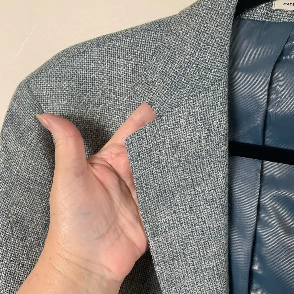 Joseph Abboud Wool Linen Heritage Size 38 Long Men's Sport Coat Blazer Jacket